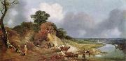 Thomas Gainsborough Landschaft mit dem Dorfe Cornard oil painting reproduction